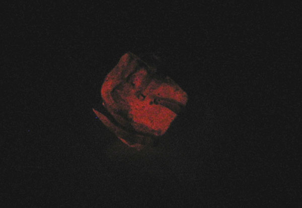 Calcite mineral fluorescence