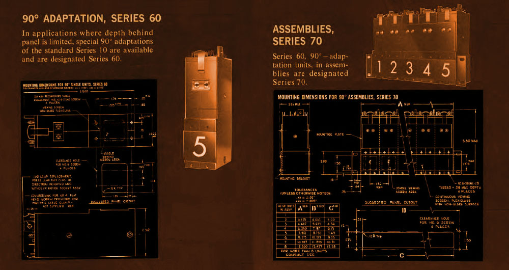 IEE Right Angle Projection Display Datasheet